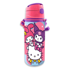 HELLO KITTY Friends alumínium kulacs akasztóval 600 ml kulacs, kulacstartó