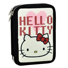 HELLO KITTY Heart tolltartó töltött 2 emeletes tolltartó