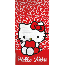 HELLO KITTY Hearts fürdőlepedő, strand törölköző 70x140cm (Fast Dry) lakástextília