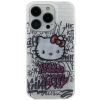 HELLO KITTY HKHCP15SHDGPHT iPhone 15 / 14 / 13 6.1" ffehér keménytok IML Kitty On Bricks Graffiti