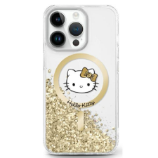 HELLO KITTY HKHMP16SLGDIH Liquid Glitter Fever MagSafe-kompatibilis keménytok iPhone 16 - fehér tok és táska