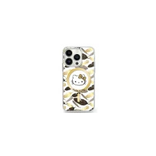 HELLO KITTY HKHMP16XHGLEH IML Golden Leaves MagSafe-kompatibilis keménytok iPhone 16 Pro - fehér tok és táska