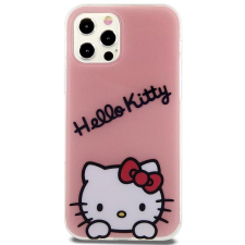 HELLO KITTY IML Daydreaming Logo Zadní Kryt pro iPhone 12/12 Pro Pink tok és táska