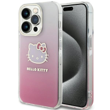 HELLO KITTY IML Gradient Electrop Kitty fej tok iPhone 15 Pro - rózsaszín tok és táska