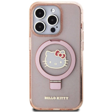 HELLO KITTY IML Ringstand Glitter Kitty Head Logo MagSafe Zadní Kryt pro iPhone 15 Pro Max Pink tok és táska