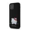 HELLO KITTY Liquid Silicone Daydreaming Logo Apple Iphone 12/12 Pro hátlap tok, fekete