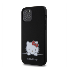 HELLO KITTY Liquid Silicone Daydreaming Logo Apple Iphone 12/12 Pro hátlap tok, fekete tok és táska