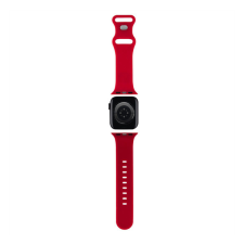 HELLO KITTY Liquid Silicone Kitty Head Logo Apple watch szíj, 38/40mm, piros okosóra kellék