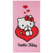 HELLO KITTY Love fürdőlepedő, strand törölköző 70x140cm (Fast Dry) babatörülköző, kifogó