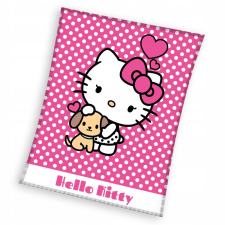  Hello Kitty mintás pléd/ágytakaró, 130x170 cm lakástextília