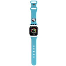 HELLO KITTY óraszíj HKAWMSCHBLB Apple Watch 38/40/41mm kék szíj Szilikon Kitty Head okosóra kellék