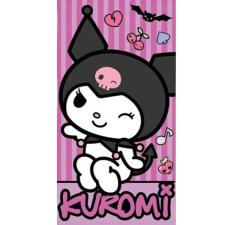 HELLO KITTY Punk Kuromi fürdőlepedő, strand törölköző 70x140cm (Fast Dry) babatörülköző, kifogó