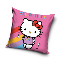 HELLO KITTY Rainbow párnahuzat 40x40 cm Velúr lakástextília