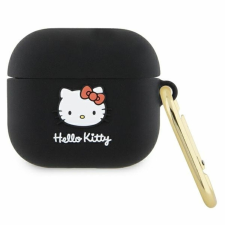 Hello Kitty szilikon 3D Kitty Head tok AirPods 3-hoz - fekete fülhallgató, fejhallgató tok