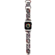 HELLO KITTY szilikon címkék Graffiti szíj Apple Watch 38/40/41mm - bézs színű okosóra kellék