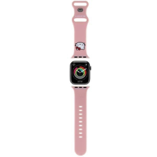 HELLO KITTY szilikon Kitty Head szíj Apple Watch 38/40/41mm - rózsaszín okosóra kellék