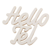  Hello Tél felirat fehér 10cm