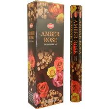 HEM Amber Rose / Borostyán rózsa füstölő hexa indiai 20 db füstölő