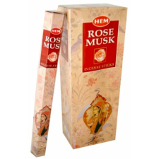 HEM Rose Musk / Pézsma Rózsa füstölő hexa indiai 20 db füstölő
