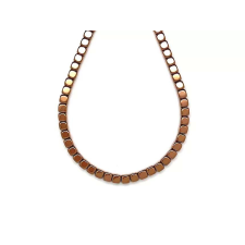  Hematit kocka kerekített szin bronz 4x4mm medál