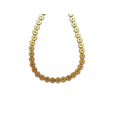  Hematit szin arany hópehely 6mm nyaklánc