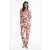 henderson Midnight női pizsama, rózsaszín, természeti motívumú L