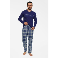 henderson Town férfi pizsama, kék L