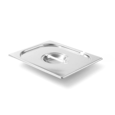 Hendi 806937 Kitchen Line GN 1/2 acélfedő, kivágás merőkanálhoz konyhai eszköz