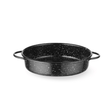 Hendi Casserole edény - zománcozott - Fekete - ⌀200x(H)45mm - HENDI 622551 edény