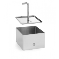 Hendi Ételgyűrű és nyomólemez négyzet - ételgyűrű - 80x80x(H)45 mm - HENDI 512173 konyhai eszköz