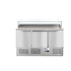 Hendi Háromajtós pizza munkaasztal 380L - 230V / 310W - -2/8˚C - 1365x700x(H)1120 mm - HENDI 232873