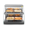 Hendi Kvarc fűtéses pultra helyezhető melegentartó vitrin két szintes - 230V / 560W - 650x467x(H)630 mm - HENDI 233962