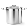 Hendi Magas fazék- fedővel,  Profi Termékcsalád, 10L, ø240x(H)220mm, rozsdamentes acél 18/10