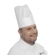 Hendi Szakácssapka - 10 db/csomag - Fehér - ø600x(H)230 mm - HENDI 560044 konyhai eszköz