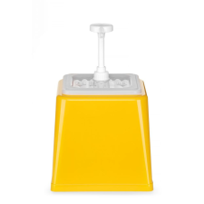 Hendi Szószadagoló szivattyúval, HENDI, 2,5L, Citromsárga, 230x210x(H)327mm konyhai eszköz