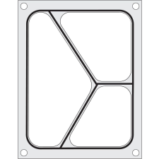 Hendi Tálcatömítő mátrix, HENDI, háromszakaszos tartály 227 x 178 mm konyhai eszköz