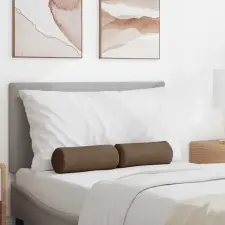  Hengerpárnák 2 pcs Barna Ø 15 x 40 cm szövet lakástextília