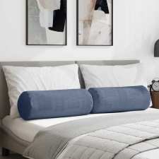  Hengerpárnák 2 pcs Kék Ø 25 x 70 cm Bársonyos szövet lakástextília