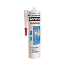 HENKEL Ceresit szilikon CS 25 Szaniter 280 ml fehér glett, gipsz, csemperagasztó, por