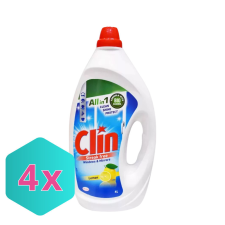 HENKEL Clin ablaktisztító, csíkmentes 4L lemon KARTON - 4 db tisztító- és takarítószer, higiénia
