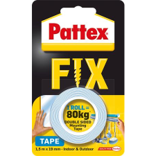 HENKEL "Pattex Fix 80 kg" Ragasztószalag kétoldalas 19 mm - Kék (1.5m) (1684211) ragasztószalag