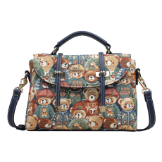  Henney Bear- Kézi- És Válltáska- H-260-GREEN BEAR-