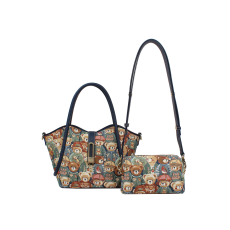  Henney Bear Kézi- És Válltáska Szett -H-1130-GREEN BEAR-