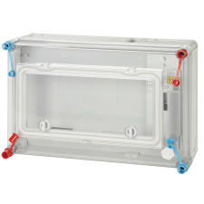 Hensel HB1000H-T társasházi korlátozott felhasználású felületre szerelt fogyasztásmérő szekrény, villanyszerelés