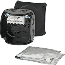 Hensel WP 0404 B Vízálló kábelösszekötő doboz kiöntőmasszával, 104x104x70 mm, IP68 villanyszerelés