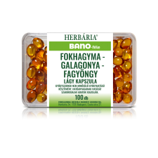  Herbária Bano-féle fokhagyma-galagonya-fagyöngy lágy kapszula 100 db vitamin és táplálékkiegészítő