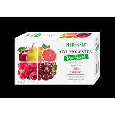 Herbária Gyümölcstea herbária mix 1. alma-körte-grapefruit-málna-vadmeggy 20 filter/doboz gyógytea