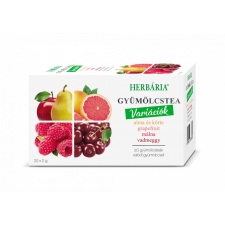  Herbária gyümölcstea mix 1 alma-körte, grapefruit, málna, vadmeggy variáció 20x2 g 40 g tea