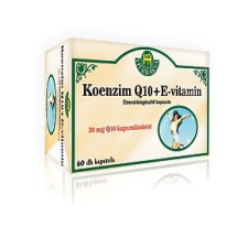 Herbária koenzim Q10 + E-vitamin kapszula - 60db vitamin és táplálékkiegészítő