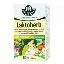 Herbária Laktoherb tabletta 60 db vitamin és táplálékkiegészítő